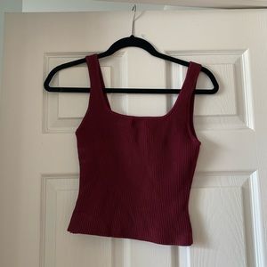Aritzia Babaton Sculpt Knit Squareneck Tank